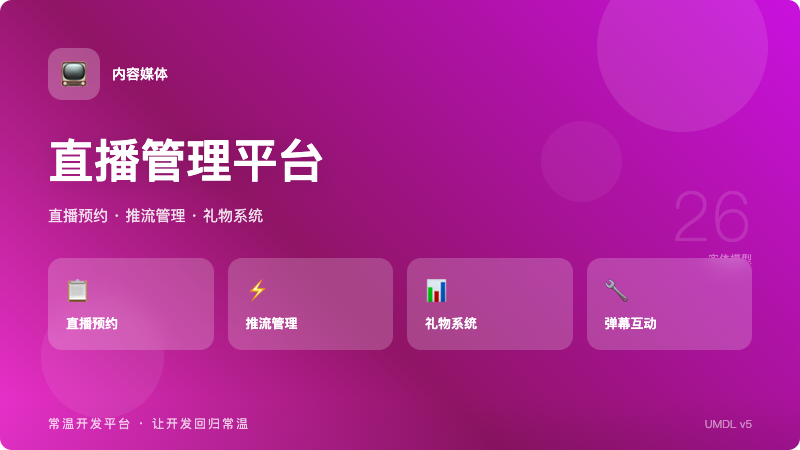 直播管理平台